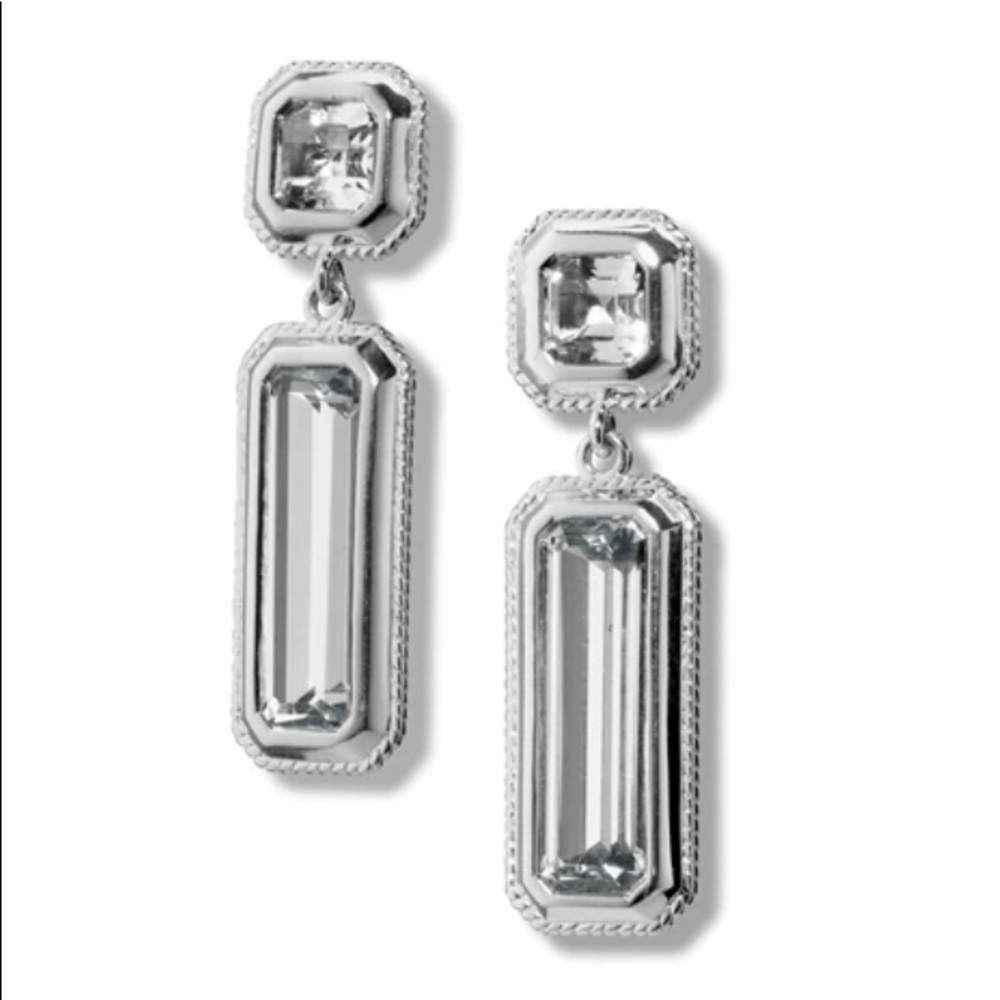 Monica Rich Kosann Rock Crystal Sterling Silver earrings